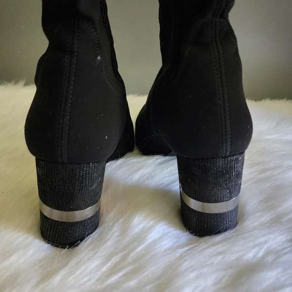 Stuart Weitzman Black Suede Booties - Picture 6 of 9
